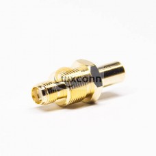 SMA to QMA Connector Straight Female to Female Gold Plating SMA to QMA Connector Straight Female to Female Gold Plating