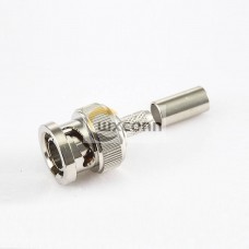 BNC Connector Crimp for SYV75-3 Cable Male 180 Degree
