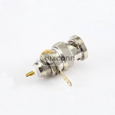 Cable BNC Ground Connector Male Straight Panel Mount Rear Bulkhead Solder Cable BNC Ground Connector Male Straight Panel Mount Rear Bulkhead Solder