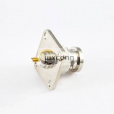 Cable BNC Ground Connector Male Straight Panel Mount Rear Bulkhead Solder