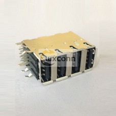 USB 2.0 High Speed Port 4 Ports Type A 90° DIP for PCB Mount USB 2.0 High Speed Port 4 Ports Type A 90° DIP for PCB Mount