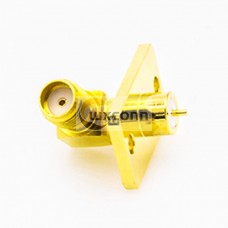 SMA Flange Mount Female 90 Degree PCB Mount 2 Holes Flange Welding Plate Welding Plate SMA Flange Mount Female 90 Degree PCB Mount 2 Holes Flange Welding Plate Welding Plate