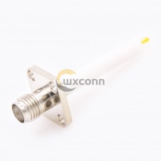 SMA Board Connector Female 180 Degree Welding Plate for PCB Mount 4 Holes Flange SMA Board Connector Female 180 Degree Welding Plate for PCB Mount 4 Holes Flange
