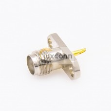 SMA Connector 2 Holes Flange Panel Mount Female Straight Solder Cup for Cable SMA Connector 2 Holes Flange Panel Mount Female Straight Solder Cup for Cable