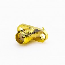 PCB SMA Connector Welding Plate Female 180 Degree 2 Holes Flange PCB SMA Connector Welding Plate Female 180 Degree 2 Holes Flange