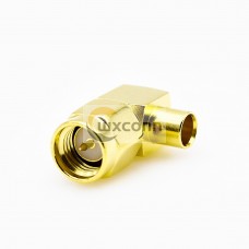 SMA Elbow Connector Male Cable Solder for Semi-rigid 141 SMA Elbow Connector Male Cable Solder for Semi-rigid 141