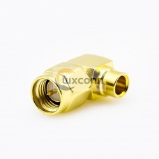 SMA Connector for Semi-rigid 141 Cable Male 90 Degree Solder Type SMA Connector for Semi-rigid 141 Cable Male 90 Degree Solder Type