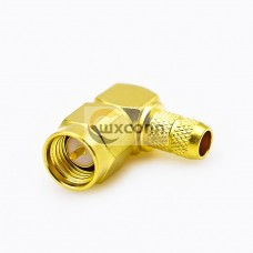 Rg58 Cable SMA Connector 90 Degree Male Crimp