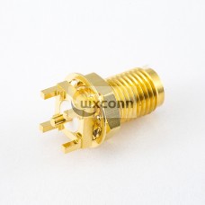Nut for SMA Connector Front Bulkhead Female Straight DIP Type