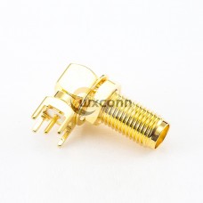 SMA Connector PCB Mount Female Angled DIP Type SMA Connector PCB Mount Female Angled DIP Type