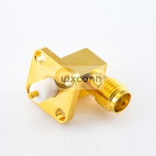 4 Holes Flange PCB Mount SMA Connector Female 90 Degree Panel Mount Welding Plate 4 Holes Flange PCB Mount SMA Connector Female 90 Degree Panel Mount Welding Plate