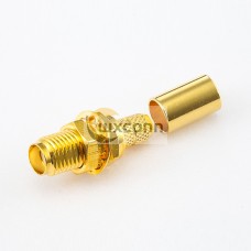 SMA Connector Cable fot LMR200/3D-FB Female Straight Panel Mount Front Bulkhead Crimp Type SMA Connector Cable fot LMR200/3D-FB Female Straight Panel Mount Front Bulkhead Crimp Type