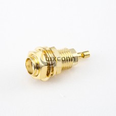 SMA RF Cable Female 180 Degree Connector Rear Bulkhead Crimp With Solder for 1.13MM SMA RF Cable Female 180 Degree Connector Rear Bulkhead Crimp With Solder for 1.13MM