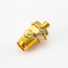 SMA Female Straight Panel Mount Front Bulkhead Solder for Semi-soft/semi-rigid-2 SMA Female Straight Panel Mount Front Bulkhead Solder for Semi-soft/semi-rigid-2