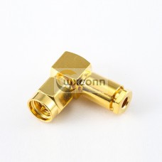 Male SMA Connector RG58 90 Degree Clamp for RG58/RG142/SYV50-3 Male SMA Connector RG58 90 Degree Clamp for RG58/RG142/SYV50-3