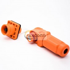 Energy Storage Connector IP65 Right Angle Plug and Socket 350A 12mm Orange Surlok Plus Energy Storage Connector IP65 Right Angle Plug and Socket 350A 12mm Orange Surlok Plus