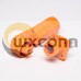 Waterproof High Current Battery Connectors Right Angle Plug Socket 6mm Orange IP67 70A Busbar Lug