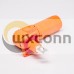 Waterproof High Current Battery Connectors Right Angle Plug Socket 6mm Orange IP67 70A Busbar Lug