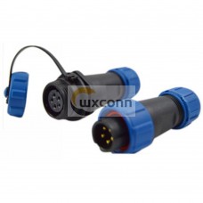 Waterproof Connetor SP13 male plug & female socket in line type 5 pin