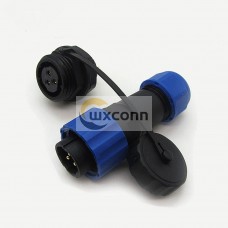 Aviation Connector Series Connector male Plug & FeMale Socket back mount SP17 3 pin Connector