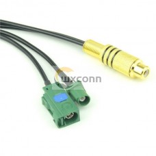 Fakra HSD Cable RF Pigtail Cable Fakra E Jack and Plug to RCA Jack RG174 6FT for Auto Rear View Camera Fakra HSD Cable RF Pigtail Cable Fakra E Jack and Plug to RCA Jack RG174 6FT for Auto Rear View Camera