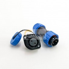 IP68 Connector SP17 Series 2 pin Female Plug & Male Socket 2 Hole Flange Panel Mount Waterproof Connectors IP68 Connector SP17 Series 2 pin Female Plug & Male Socket 2 Hole Flange Panel Mount Waterproof Connectors
