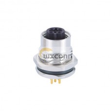 10pcs 5 Contact M12 B Coded Circular Metric Connectors Waterproof Feamle Panel Front Mounting PCB 10pcs 5 Contact M12 B Coded Circular Metric Connectors Waterproof Feamle Panel Front Mounting PCB