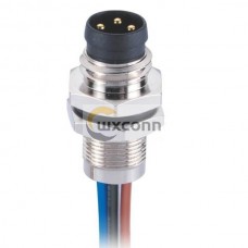 10pcs 3Pin M8 Connector Waterproof Male Straight Panel Mount Sensor Connector Solder Type Receptacle With 75CM 24AWG Wire Shiled 10pcs 3Pin M8 Connector Waterproof Male Straight Panel Mount Sensor Connector Solder Type Receptacle With 75CM 24AWG Wire Shiled