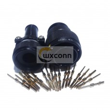 High Speed Rail Connectors American-Standard 19 Pin Male Plug Straight Bayonet Coupling Solder High Speed Rail Connectors American-Standard 19 Pin Male Plug Straight Bayonet Coupling Solder