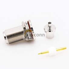 N Type Solder Connector Female Straight Waterproof Bulkhead for RG174 RG316 N Type Solder Connector Female Straight Waterproof Bulkhead for RG174 RG316