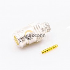 N Type Connector RG 213 Female Straight Solder for Cable