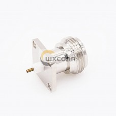 Type N Connector Panel Mount Female Straight Welding Plate 4 Hole Flange Solder for PCB Mount Type N Connector Panel Mount Female Straight Welding Plate 4 Hole Flange Solder for PCB Mount