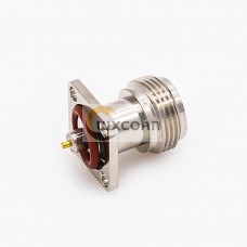 Waterproof Connector N Type Welding Plate 4 Hole Flange Straight Female Solder for PCB Mount Waterproof Connector N Type Welding Plate 4 Hole Flange Straight Female Solder for PCB Mount