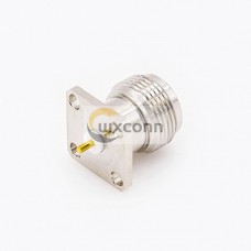 Flange Mount N Connector Welding Plate 4 Hole Flange Straight Female Solder for PCB Mount Flange Mount N Connector Welding Plate 4 Hole Flange Straight Female Solder for PCB Mount