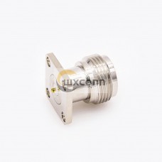 Panel Mount Type N Connector Welding Plate 4 Hole Flange Straight Female Solder for PCB Mount