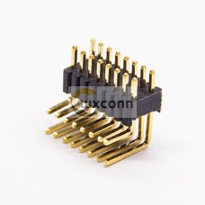 Male Pin Header Right Angled Dual Row 1.27mm Center Spacing Through Hole  5（PCS）
