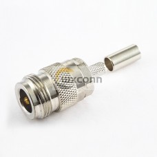 RG58 N Connector Straight Female Crimp for SYV50-3 RG142 RG58 N Connector Straight Female Crimp for SYV50-3 RG142