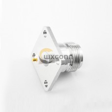 Connector N Soldering Female Straight Welding Plate 4 Hole Flange Solder PCB Mount