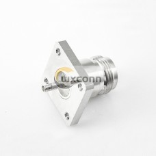 Coaxial N Type Connector 4 Hole Flange Straight Female Solder for Cable Coaxial N Type Connector 4 Hole Flange Straight Female Solder for Cable