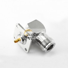N Connector Right Angle 4 Hole Flange Female Solder Cup for Cable N Connector Right Angle 4 Hole Flange Female Solder Cup for Cable