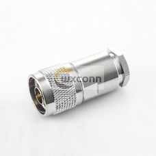 N Type Connector for RG214 Male Straight Clamp for Cable N Type Connector for RG214 Male Straight Clamp for Cable