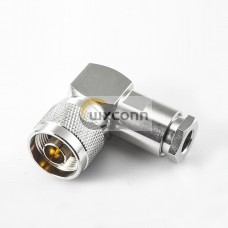 Short N Connector Right Angle Male Clamp for SYV50-5 Short N Connector Right Angle Male Clamp for SYV50-5