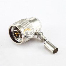 N Type Connector 90 Degree Male Crimp for 3D-FB LMR200 N Type Connector 90 Degree Male Crimp for 3D-FB LMR200