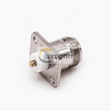 N-style Jack Connector 4 Hole Flange Straight Solder for PCB Mount N-style Jack Connector 4 Hole Flange Straight Solder for PCB Mount