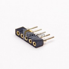 2pcs Female Header Circular Holes Socket 5 Pin 180 Degree 2.0mm Gap 2pcs Female Header Circular Holes Socket 5 Pin 180 Degree 2.0mm Gap