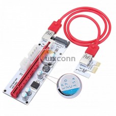 VER 008S USB3.0 PCI-E Express 1x To 16x Extension Cable Extender Riser Card For 8 GPU Graphics Cards