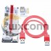 VER 008S USB3.0 PCI-E Express 1x To 16x Extension Cable Extender Riser Card For 8 GPU Graphics Cards