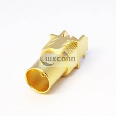 BNC Female Connector Gold Plating Angled Degree for PCB Mount 1.7mm Through Hole 75Ohm BNC Female Connector Gold Plating Angled Degree for PCB Mount 1.7mm Through Hole 75Ohm
