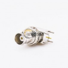 BNC Connector PCB Mount Front Bulkhead Through Hole Female Right Angle BNC Connector PCB Mount Front Bulkhead Through Hole Female Right Angle