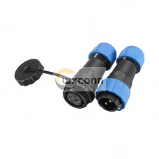 2 Pin Waterproof Connector SP17 IP68 Cable Plug Socket In-line Type